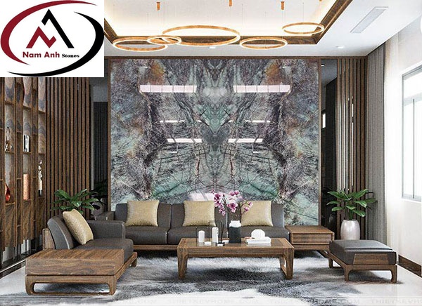 TRANH ĐÁ THẠCH ANH TỰ NHIÊN BLUE VELVET
