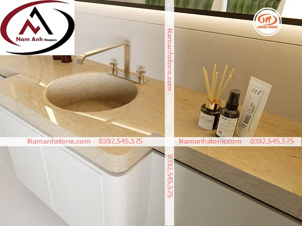 BÀN LAVABO ĐÁ VÀNG TẰM