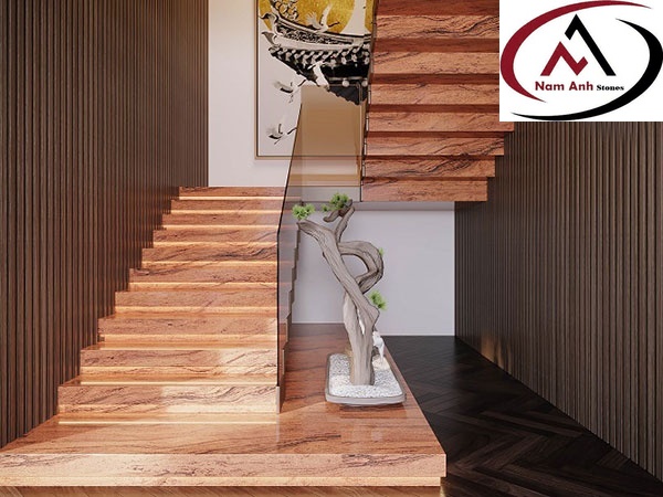 ĐÁ SAMUKA RED ỐP CẦU THANG