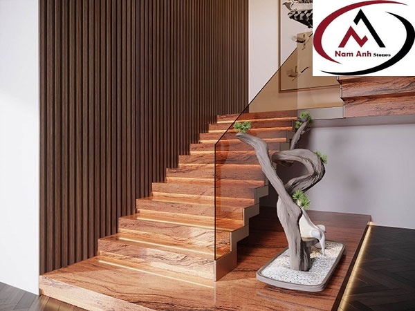 ĐÁ SAMUKA RED ỐP CẦU THANG