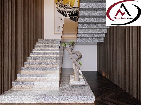 ĐÁ XÀ CỪ TRẮNG ỐP CẦU THANG