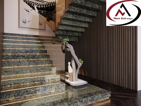 Đá Xanh Bảo Ngọc Ốp Cầu Thang