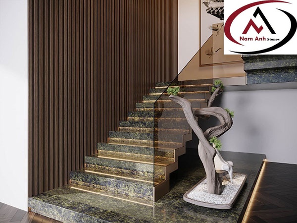Đá Xanh Bảo Ngọc Ốp Cầu Thang