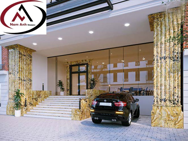 ĐÁ ALASKA GOLD ỐP MẶT TIỀN