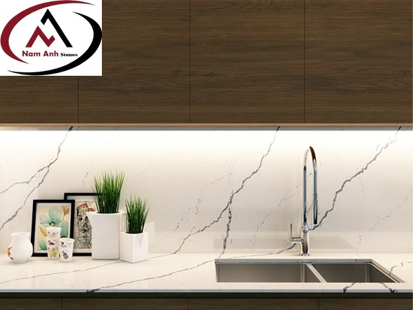 ĐÁ BÀN BẾP VICOSTONE TRẮNG NA22