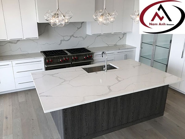 ĐÁ BẾP TRẮNG VÂN MÂY
