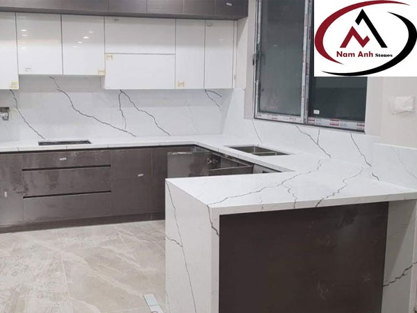 ĐÁ BẾP TRẮNG VÂN MÂY