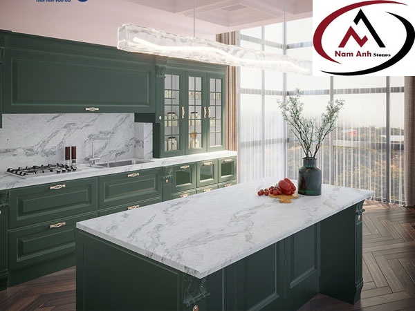 ĐÁ BẾP TRẮNG VÂN MÂY