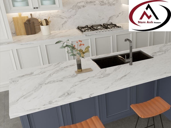 ĐÁ BẾP TRẮNG VÂN MÂY