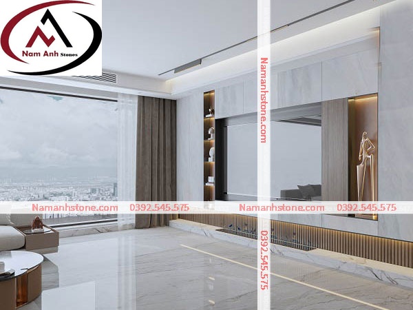 ĐÁ LÁT NỀN WHITE PEARL LN03