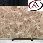 ĐÁ MARBLE NÂU NHẠT ỐP MẶT TIỀN
