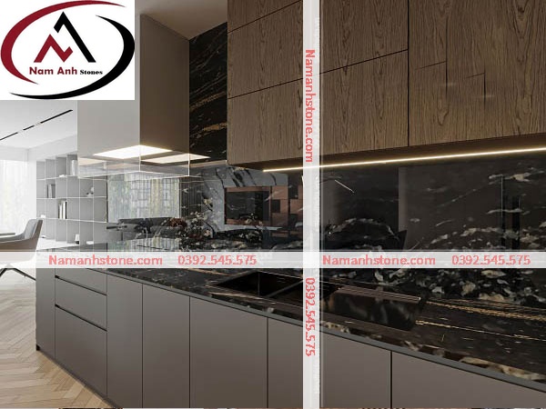 ĐÁ ỐP BẾP BLACK MAKINO NA17