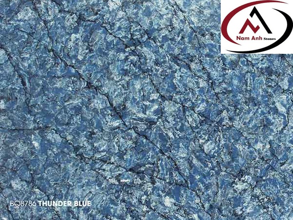 ĐÁ ỐP BẾP NHÂN TẠO THUNDER BLUE BQ8786