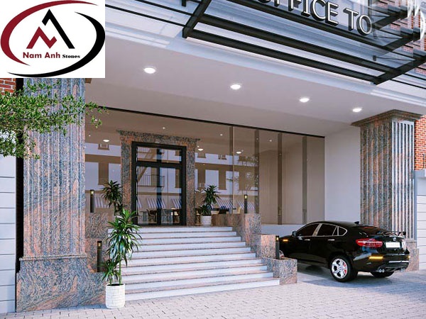 ĐÁ RED PARADISCO ỐP MẶT TIỀN