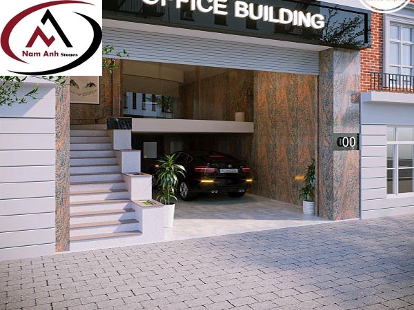 ĐÁ RED PARADISCO ỐP MẶT TIỀN