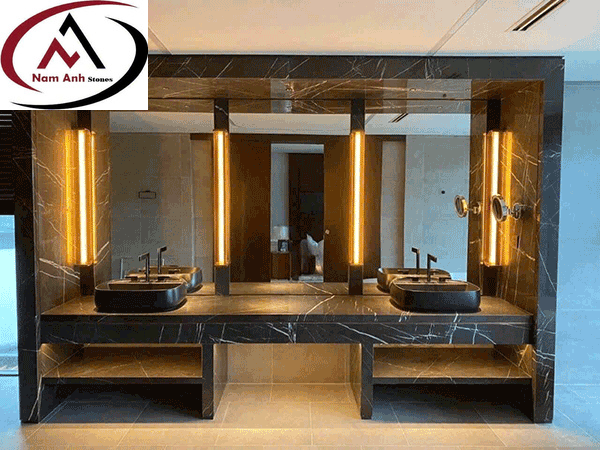 Bàn đá Lavabo Nâu Ý LVB01