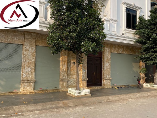 ĐÁ ỐP MẶT TIỀN GRANITE VÀNG HOÀNG GIA