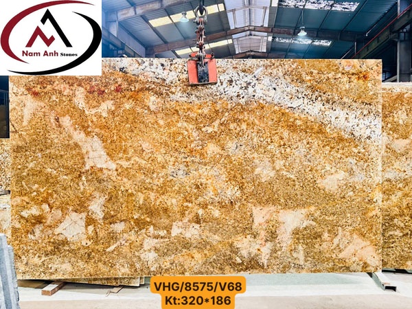 ĐÁ ỐP MẶT TIỀN GRANITE VÀNG HOÀNG GIA