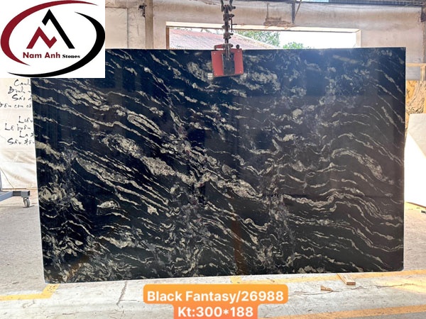 ĐÁ ỐP THANG MÁY GRANITE FANTASY BLACK