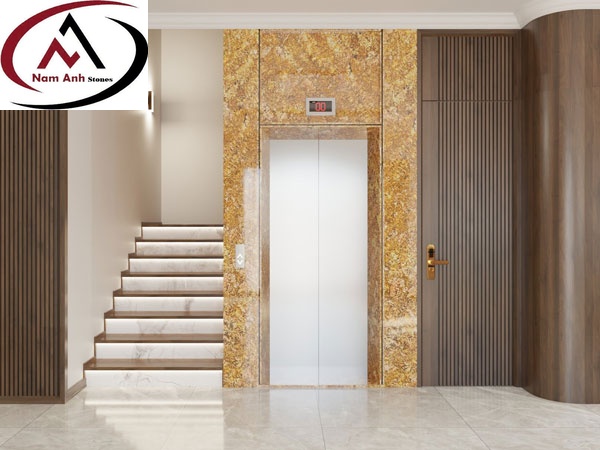 ĐÁ GRANITE GOLD 600 ỐP THANG MÁY