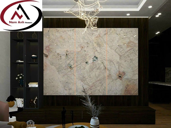 Đá Ốp Tường Phòng Khách Valender White