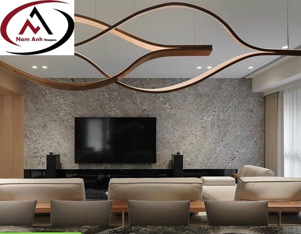 Đá Ốp Tường Phòng Khách Bianco Antico