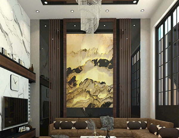 TRANH ĐÁ SƠN THỦY THÔNG TẦNG TDST34